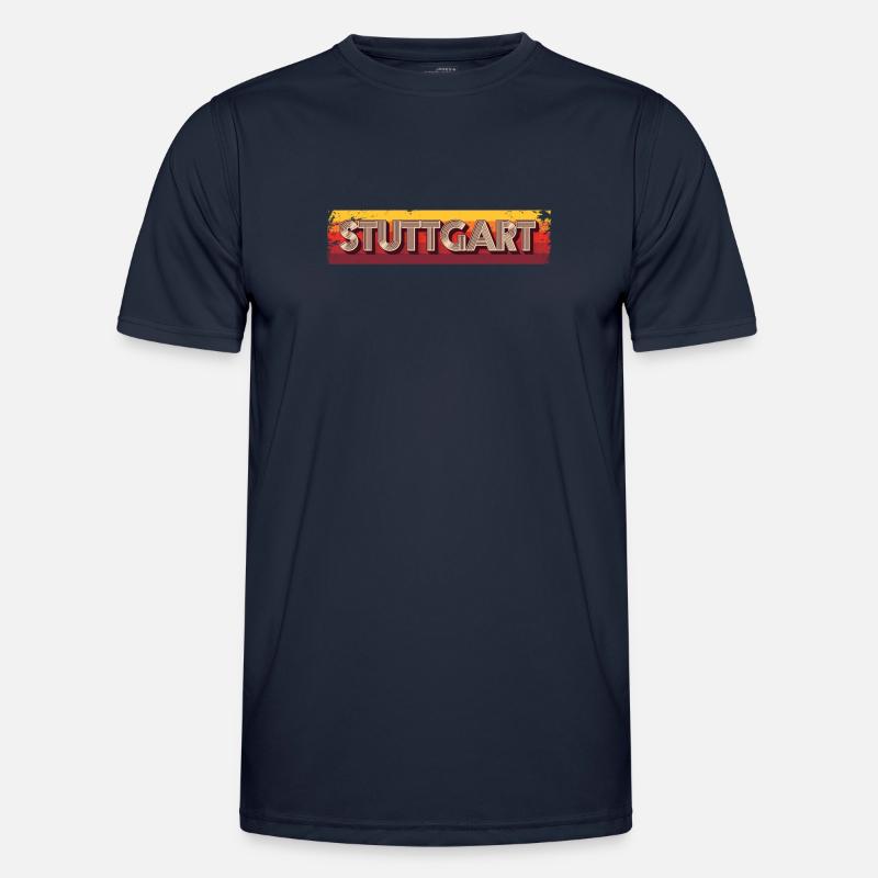 Stuttgartererin Stuttgarterer Stuttgarter - Männer Funktions-T-Shirt - Navy