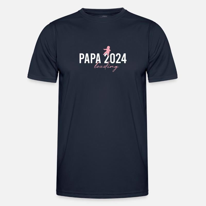 Dad 2024 loading - Men's Functional T-Shirt - navy