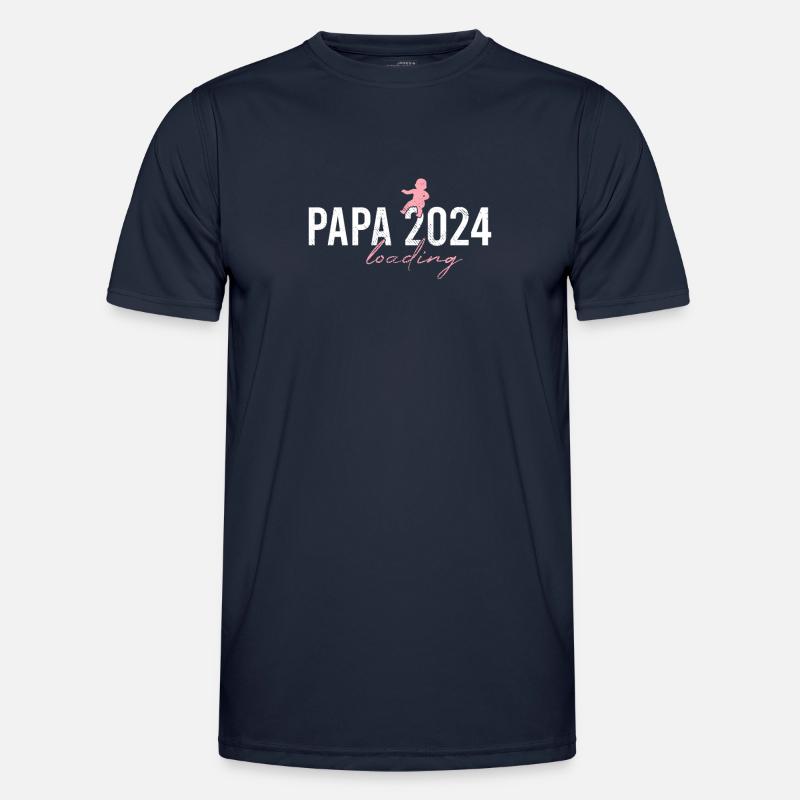Dad 2024 loading - Men's Functional T-Shirt - navy