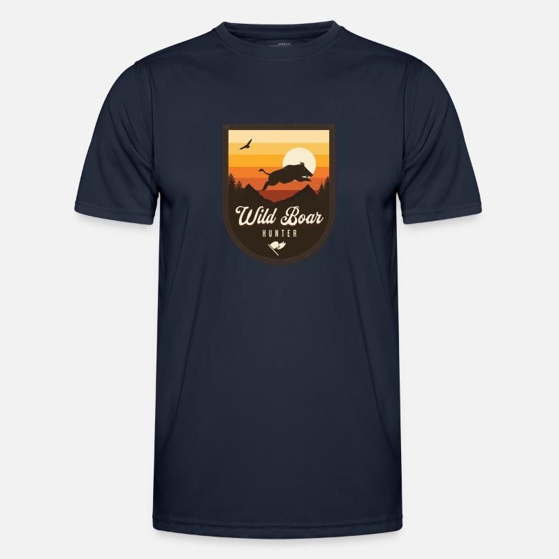 Wild Boar Hunter Men's Functional T-Shirt