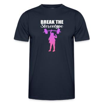 Weightlifter Girl Weightlifter - Men's Functional T-Shirt - navy - Front - AI Model Male 178 dark (178cm)