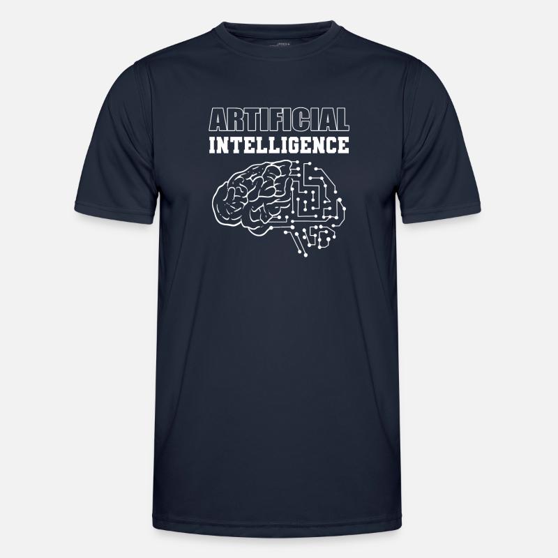 Artificial Intelligence Computertechniker - Männer Funktions-T-Shirt - Navy