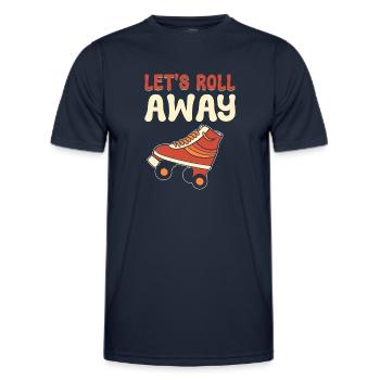 Mignon compagnon de patinoire de patin à roulettes - T-shirt sport Homme - bleu marine - Devant - AI Model Male 178 dark (178cm)