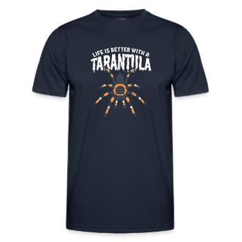 Tarantula Lovers Spider Lovers - Men's Functional T-Shirt - navy - Front - AI Model Male 178 dark (178cm)