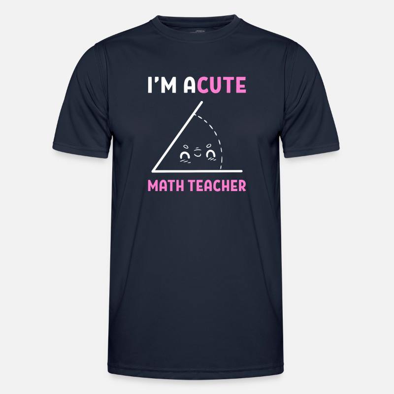 Math Word Games Math Professeur de maths - T-shirt sport Homme - bleu marine