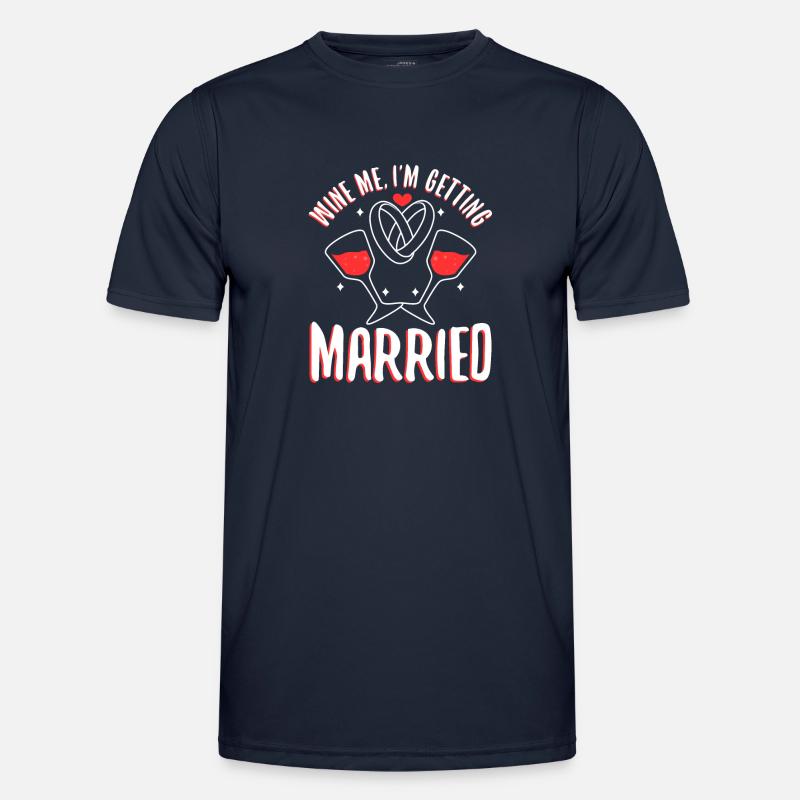 I am getting married - Men's Functional T-Shirt - navy