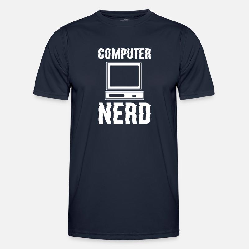 Computer Nerd Computerspezialist - Männer Funktions-T-Shirt - Navy
