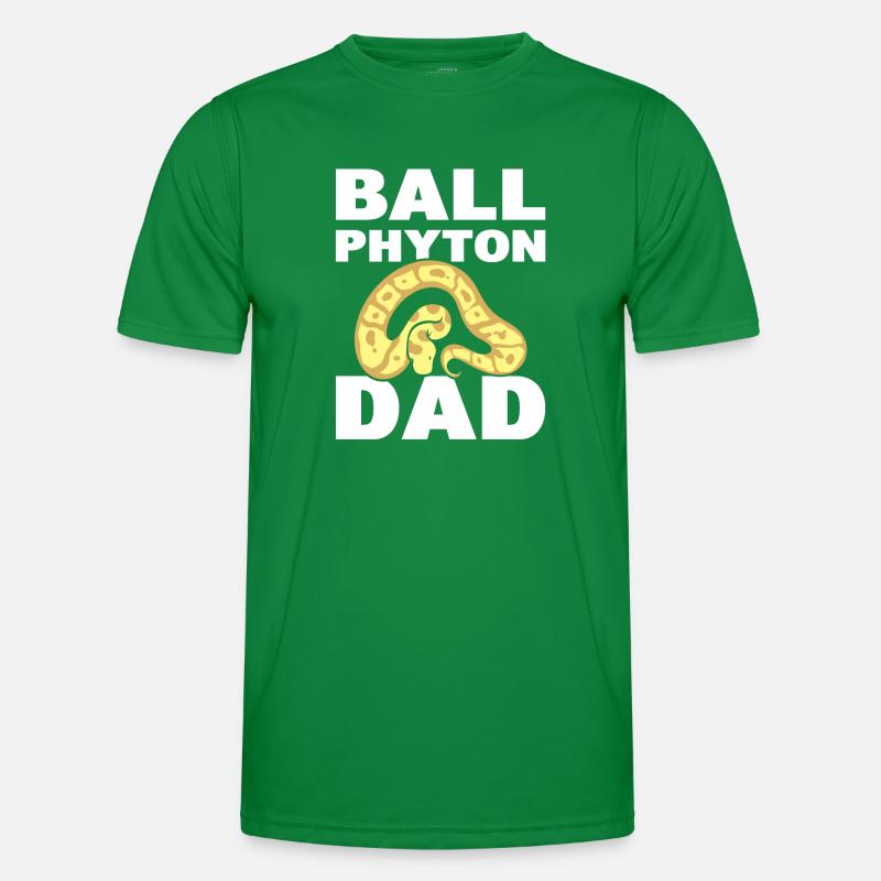 Ball Python Dad Serpentologe Männer Funktions-T-Shirt