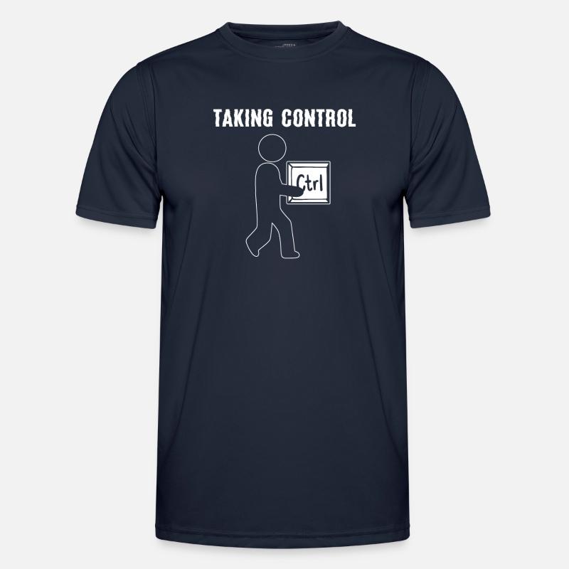 Taking Control Computerprogrammierer - Männer Funktions-T-Shirt - Navy