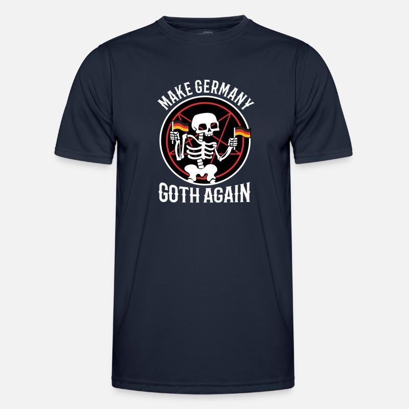 Make Germany goth again - Männer Funktions-T-Shirt - Navy