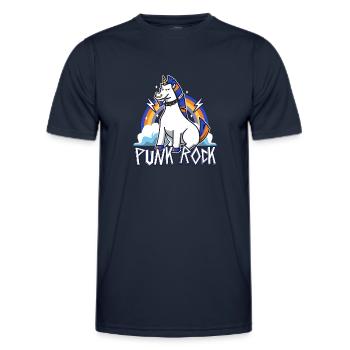 Licorne punk rock - T-shirt sport Homme - bleu marine - Devant - AI Model Male 178 dark (178cm)