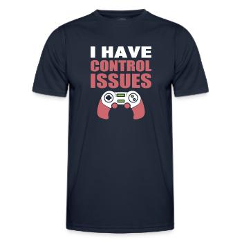 I Have Control Issues Getriebe - Männer Funktions-T-Shirt - Navy - Vorne - AI Model Male 178 dark (178cm)