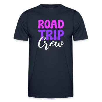 Road Trip Crew Reisender - Männer Funktions-T-Shirt - Navy - Vorne - AI Model Male 178 dark (178cm)