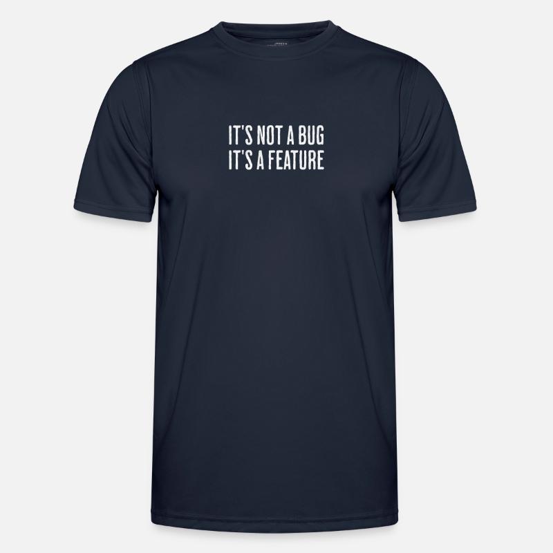 Verkleidetes Feature – Geeky Coding Design - Männer Funktions-T-Shirt - Navy