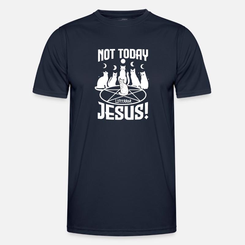 Not Today Jesus - Lifeerror - Men's Functional T-Shirt - navy