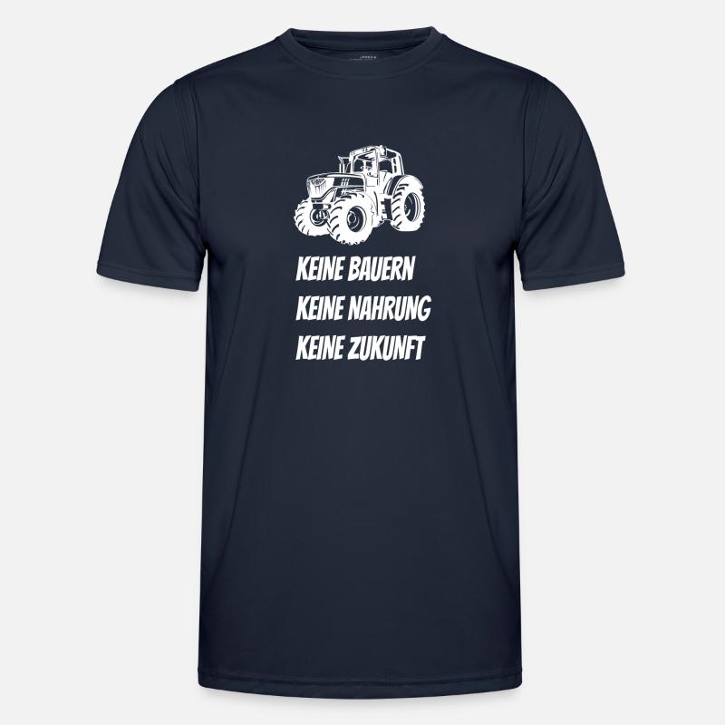 Bauerndemo Bauernstreik Bauer Landwirte - Männer Funktions-T-Shirt - Navy