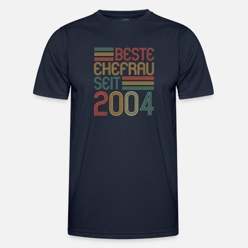 Beste Ehefrau seit 2004 20.Hochzeitstag Männer Funktions-T-Shirt