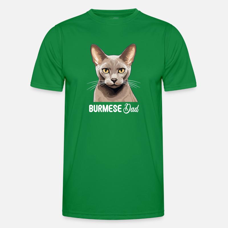 Birmese Kat Birma Katze Functioneel T-shirt voor mannen