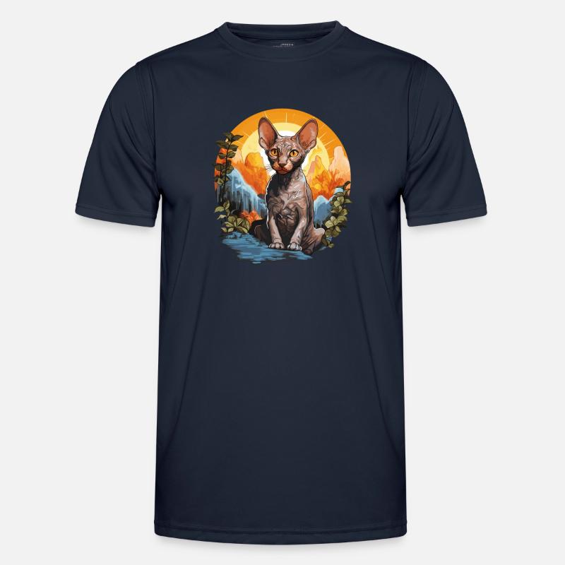 Cornish Rex Kätzchen Cornish Rex Katze Männer Funktions-T-Shirt