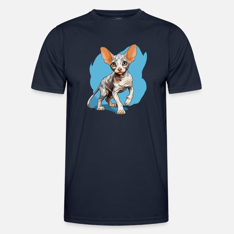 Cornish Rex Kätzchen Cornish Rex Katze Männer Funktions-T-Shirt