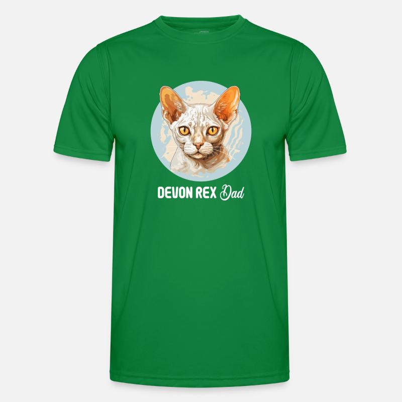 Devon Rex Kätzchen Devon Rex Katze Männer Funktions-T-Shirt