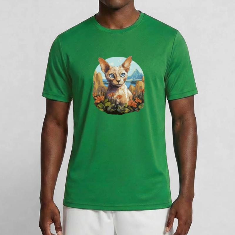 Devon Rex Kitten Devon Rex Cat Men's Functional T-Shirt