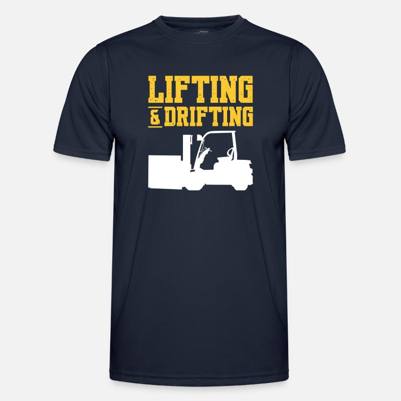 Lustiger Gabelstaplerfahrer Gabelstapler - Männer Funktions-T-Shirt - Navy