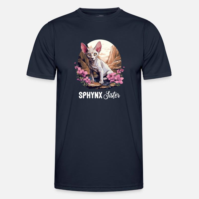 Sphynx Kätzchen Sphynx Katze - Männer Funktions-T-Shirt - Navy