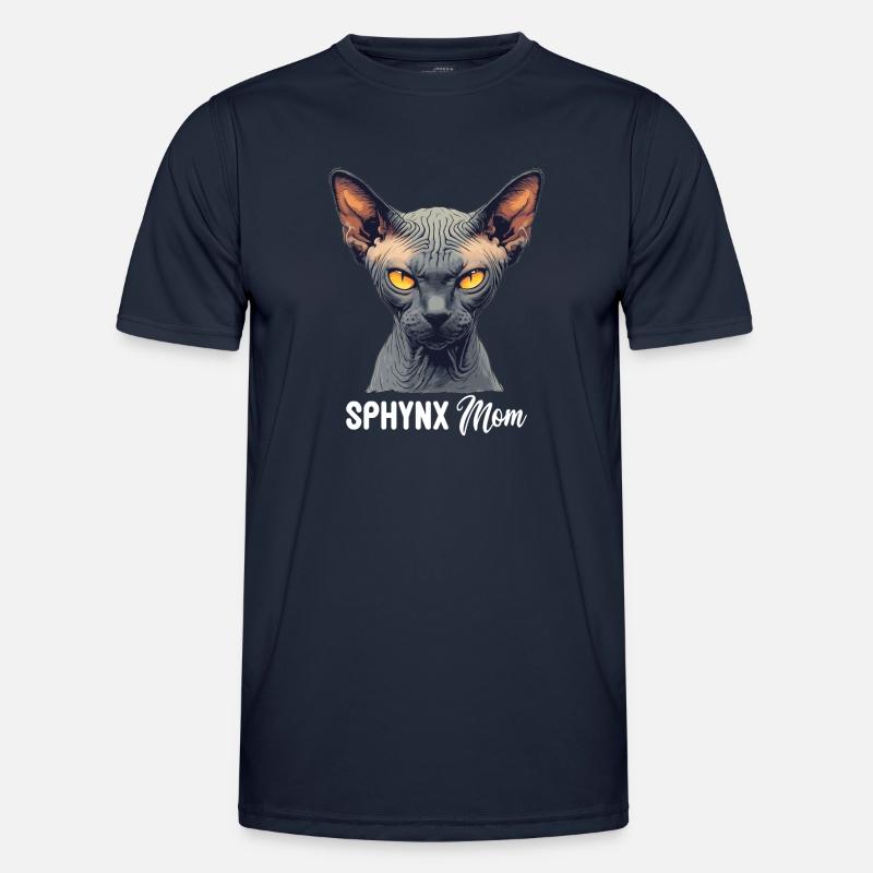 Sphynx Kitten Sphynx Cat - Men's Functional T-Shirt - navy