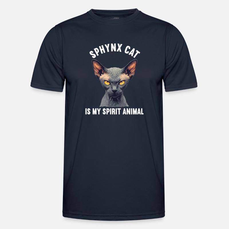 Sphynx Kitten Sphynx Cat - Men's Functional T-Shirt - navy