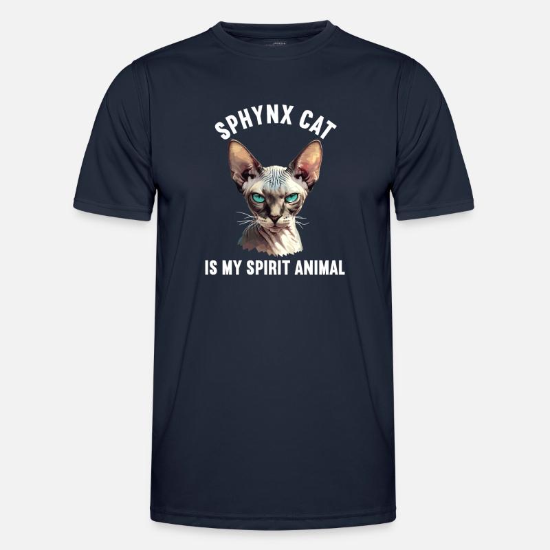 Sphynx Kitten Sphynx Cat - Men's Functional T-Shirt - navy