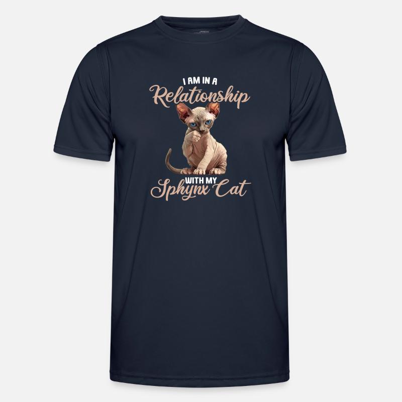 Sphynx Kitten Sphynx Cat - Men's Functional T-Shirt - navy