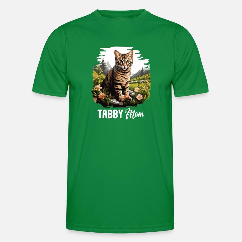 Tabby Kätzchen Tabby Katze Männer Funktions-T-Shirt