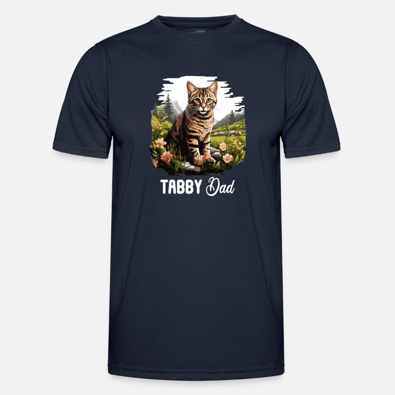 Tabby Kitten Tabby Cat - Men's Functional T-Shirt - navy