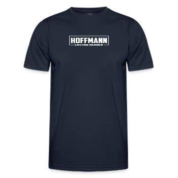 Hoffmann Lifetime Member Surname Gift - Men's Functional T-Shirt - navy - Front - AI Model Male 178 dark (178cm)