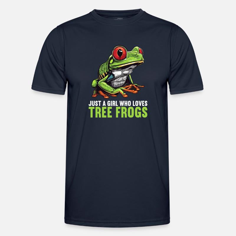 Tree Frog Baumfrösche Baumfrosch - Männer Funktions-T-Shirt - Navy