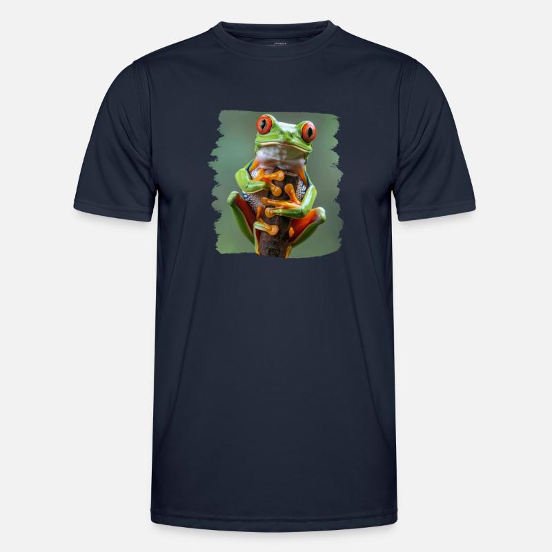 Tree Frog Baumfrösche Baumfrosch - Männer Funktions-T-Shirt - Navy
