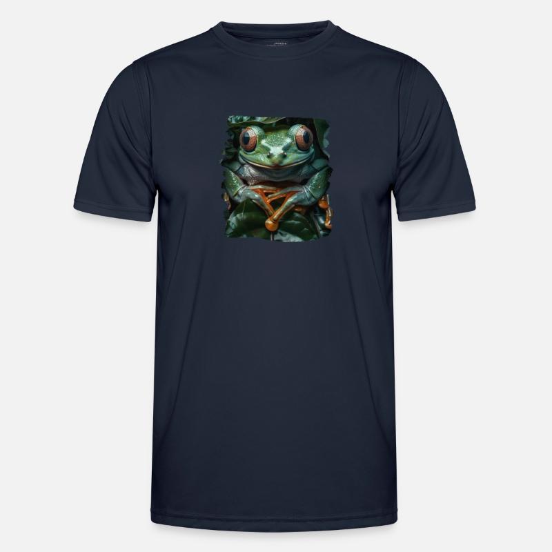 Tree Frog Baumfrösche Baumfrosch - Männer Funktions-T-Shirt - Navy