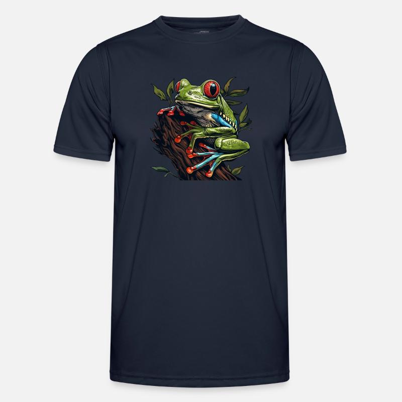 Tree Frog Baumfrösche Baumfrosch - Männer Funktions-T-Shirt - Navy