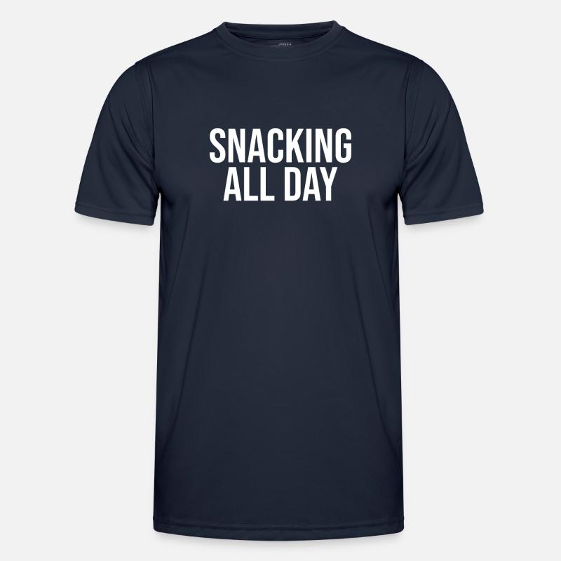 Snacking all day long - Men's Functional T-Shirt - navy