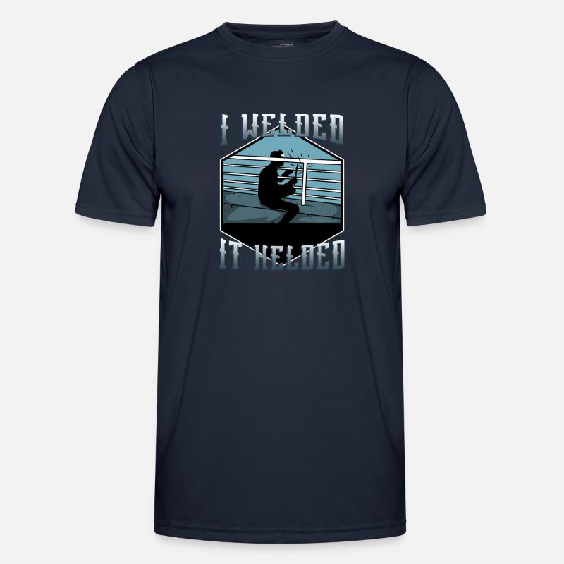 I welded it helded - Men's Functional T-Shirt - navy