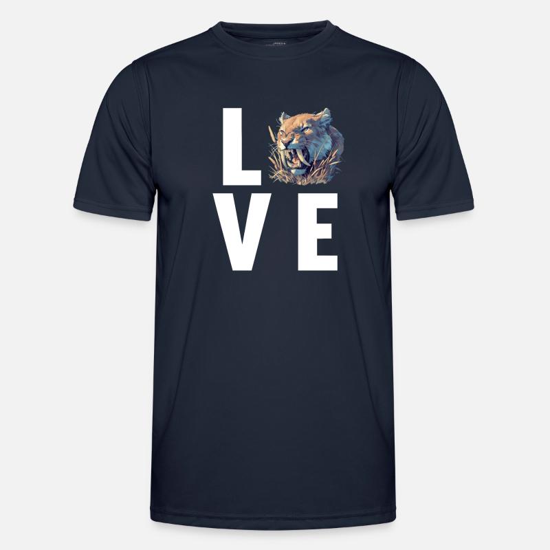Saber-Toothed Tiger Sabertooth Tiger - Men's Functional T-Shirt - navy