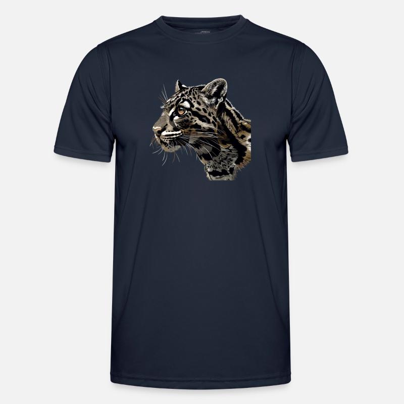 Clouded Leopard Nebelparder Men's Functional T-Shirt