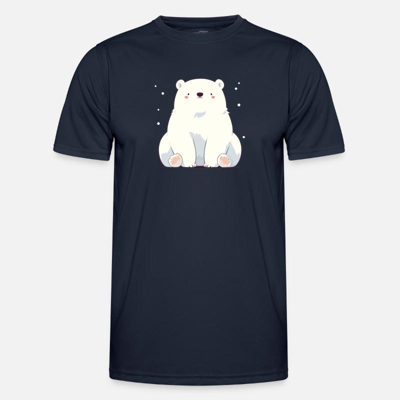 Polar Bear Eisbären Eisbär Männer Funktions-T-Shirt