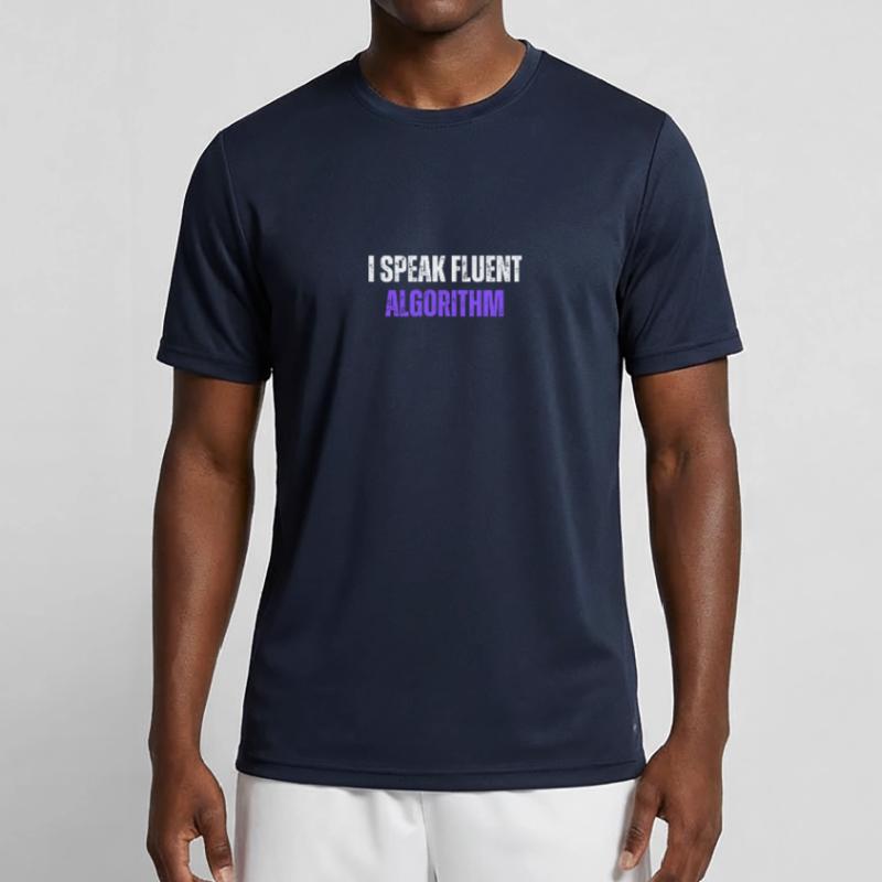I Speak Fluent Algorithm Coding Geek Funny Coding Men's Functional T-Shirt