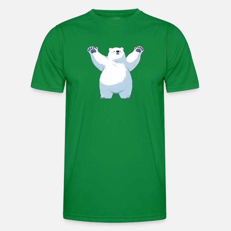 Polar Bear Eisbären Eisbär Männer Funktions-T-Shirt
