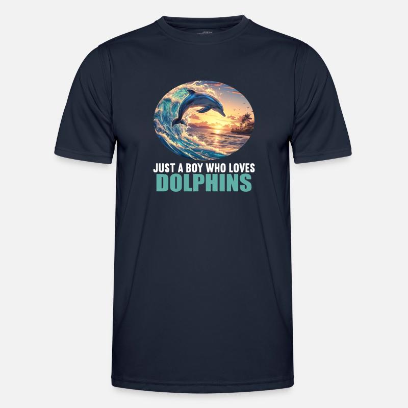 Dolphin Dolphins Dolphin - Men's Functional T-Shirt - navy