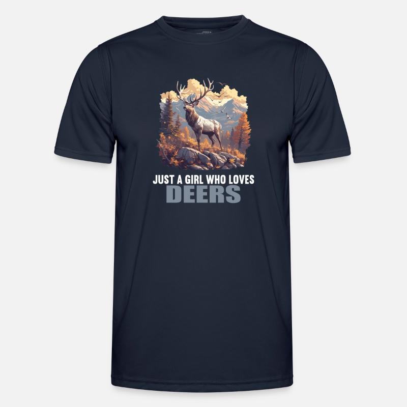 Deer Deer - Men's Functional T-Shirt - navy