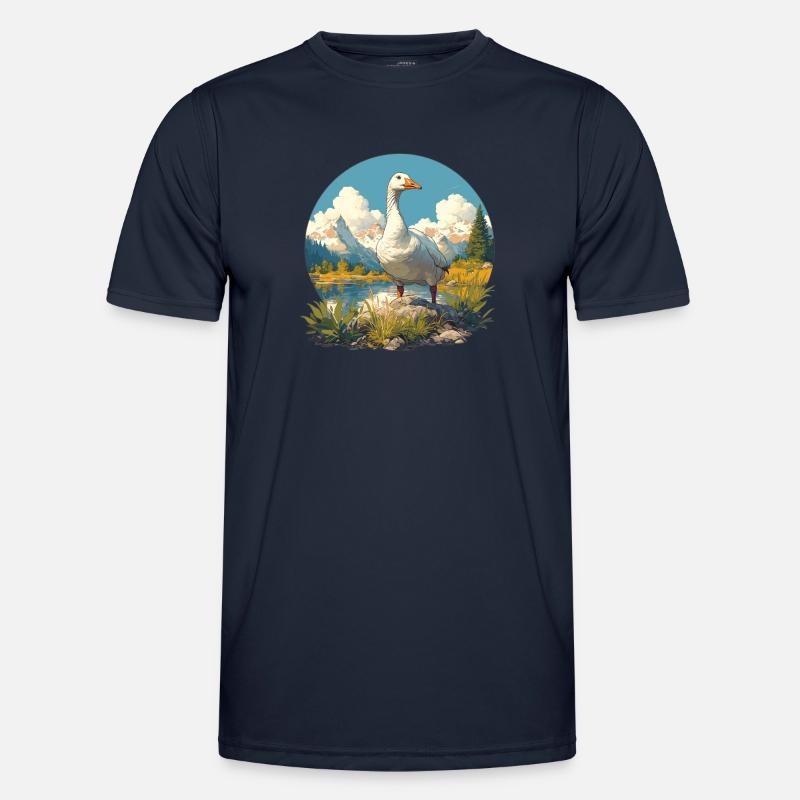 Gänse Gans Männer Funktions-T-Shirt