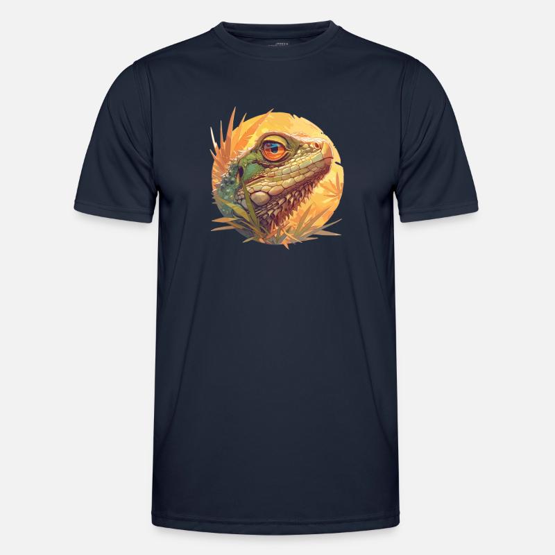 Eidechsen Eidechse - Männer Funktions-T-Shirt - Navy